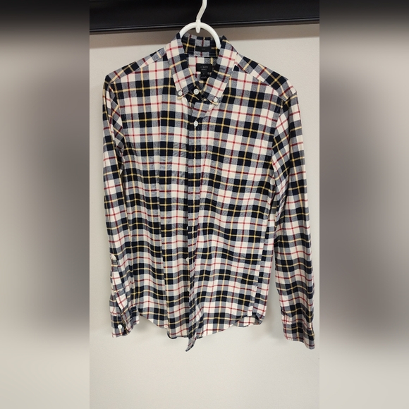 J. Crew Men's Button Down Oxford Shirt - Slim Fit - Plaid - Size Small - EUC - Picture 2 of 5